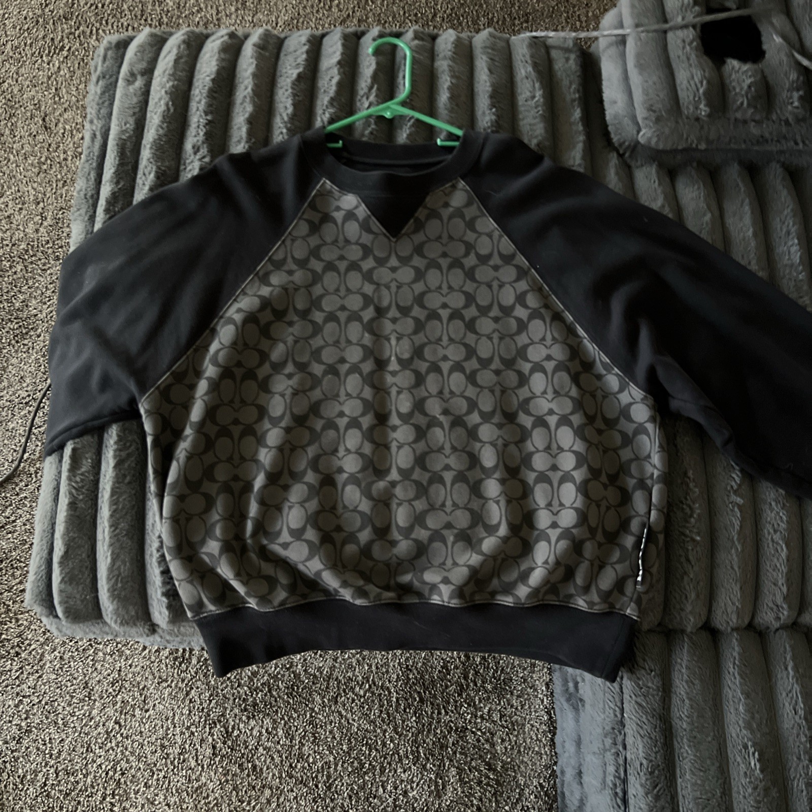 Mens Coach Sweatshirt Large Gray Signature C Monogram Designer set