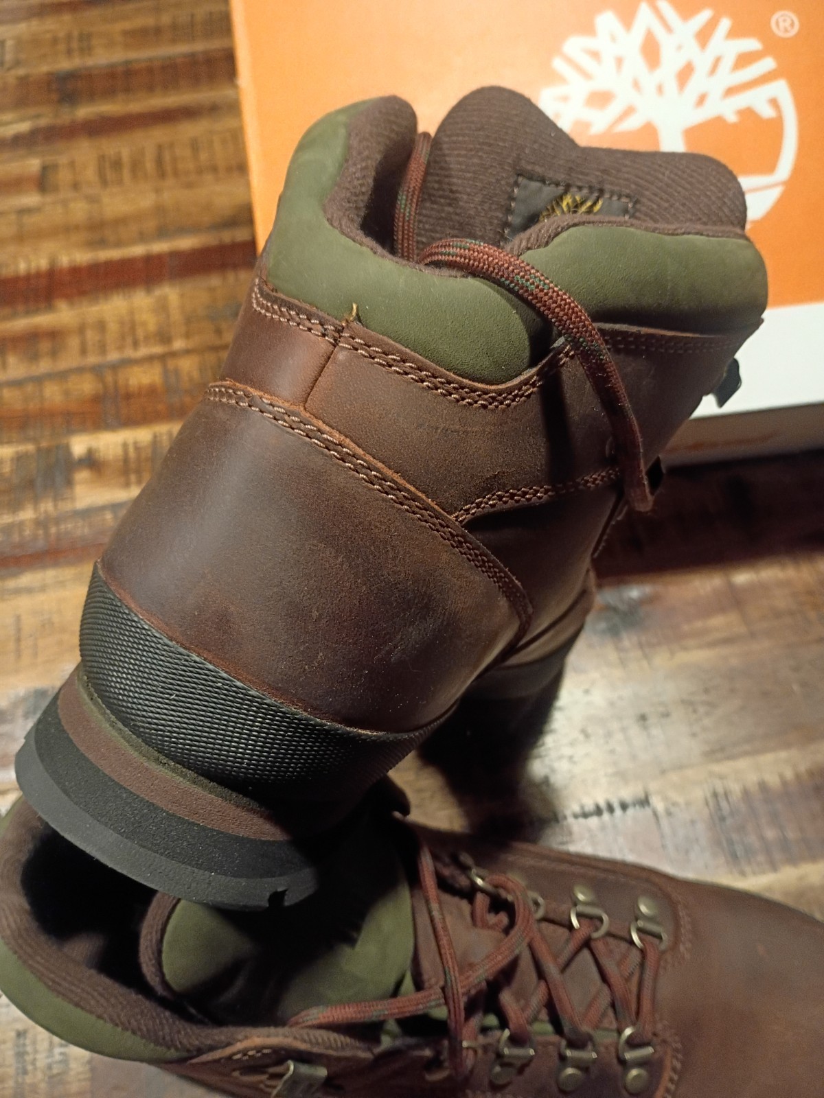 Mens Timberland Euro Hiker Mid Dk Brown Waterproof Prem Leath Hiking Boots Sz 13