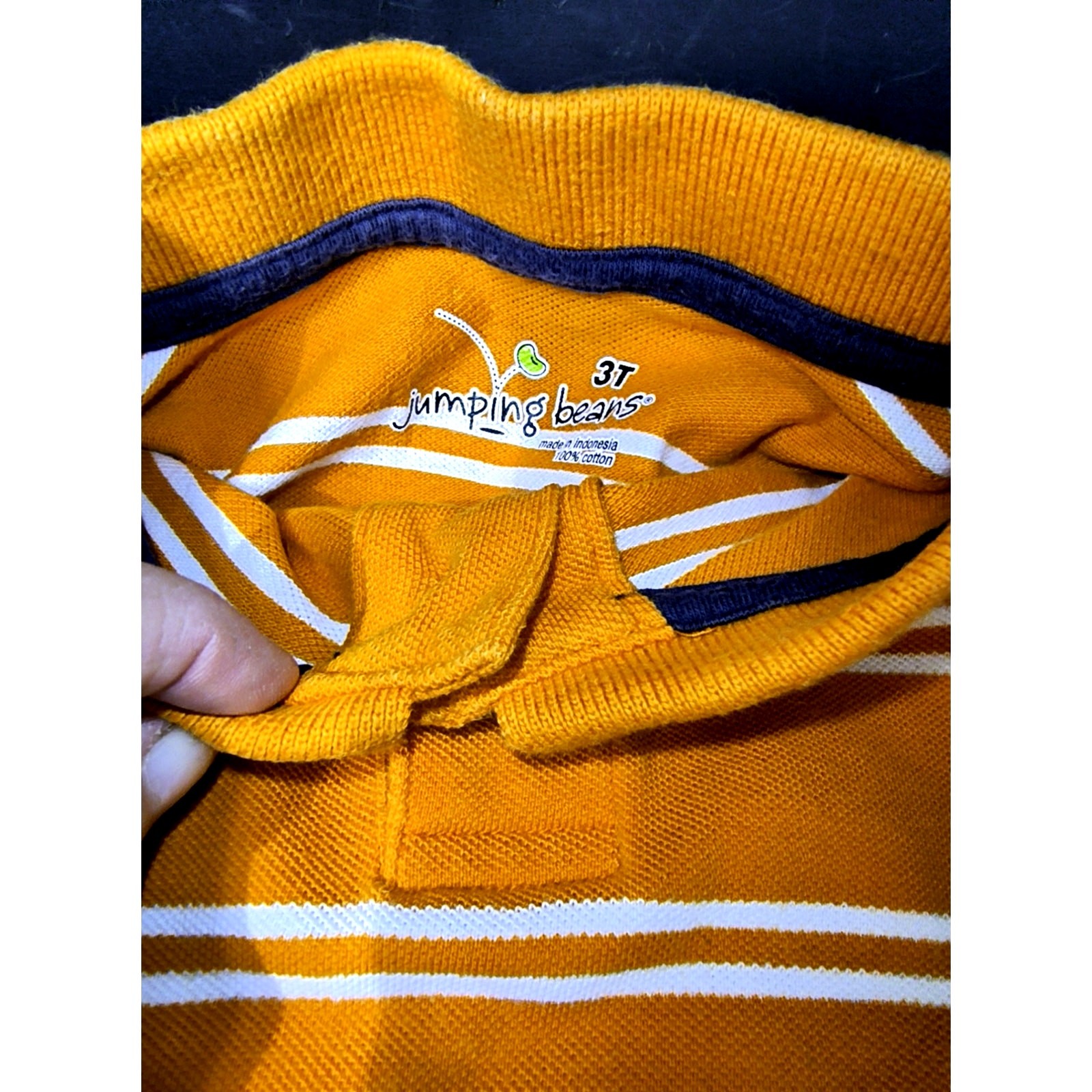 1902. Boys Orange Polo Shirt Jumping Beans Size 3T