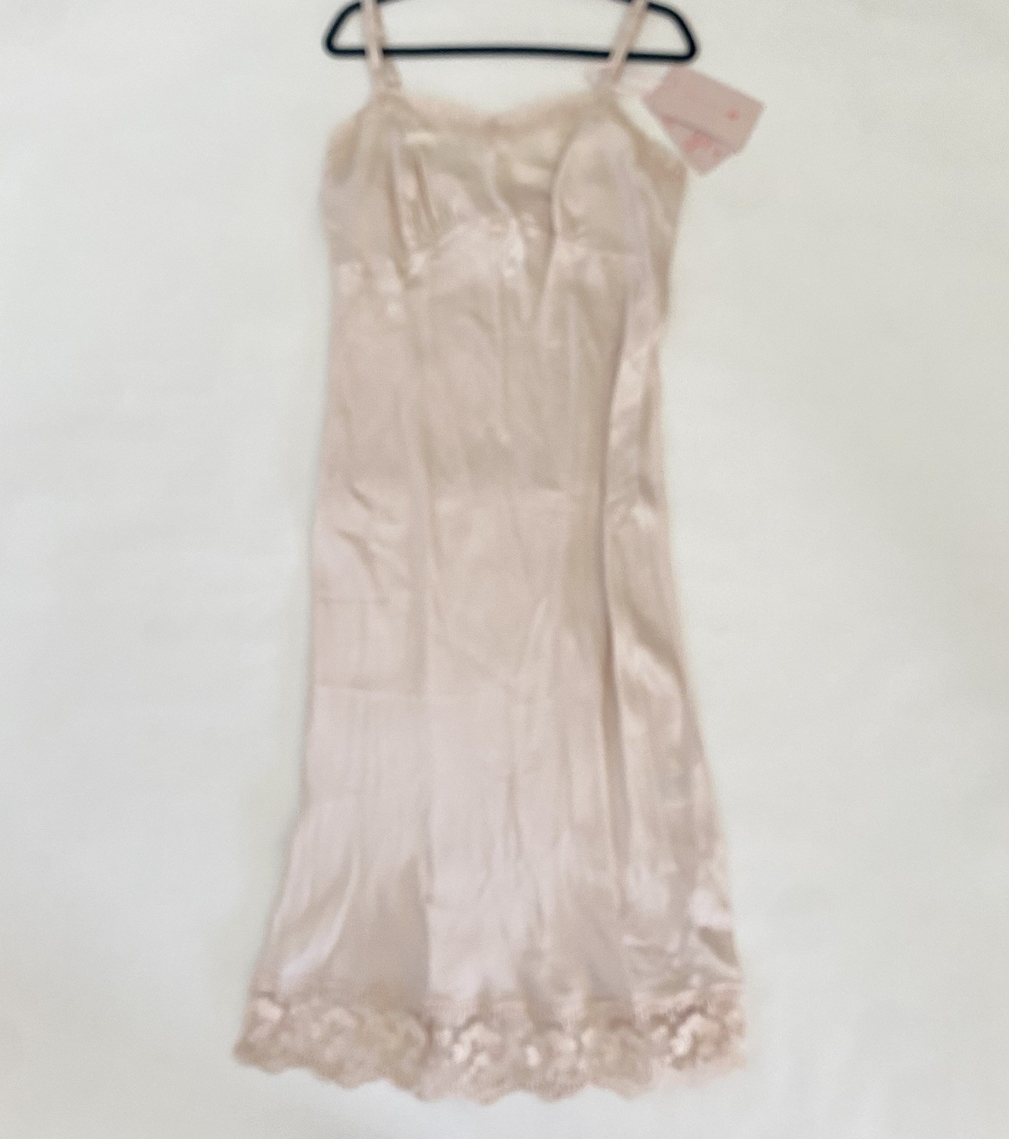 NWT SIMONE ROCHA x H&M Medium Satin Lace Slip Dress Pale Nude Pink NEW