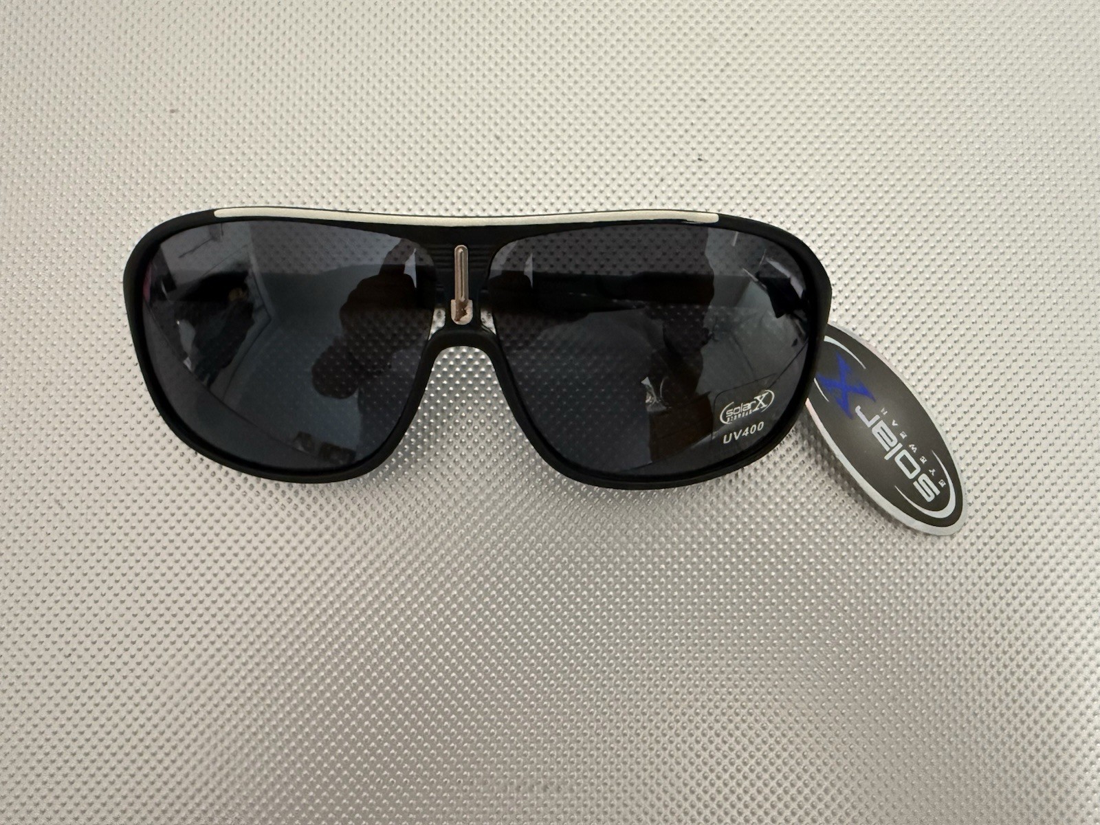 Golar X Men’s Shield Sunglasses Black Plastic Frame Black Tinted UV400 A1