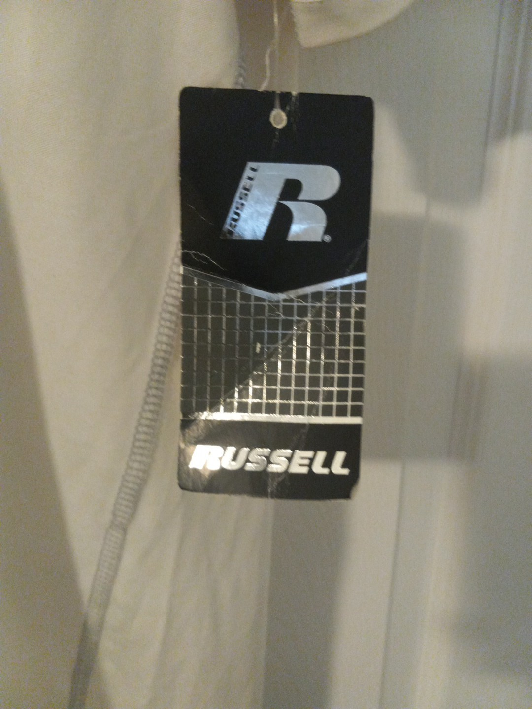 Russell Athletic Mens Dri-Power 360 stretchy tshirt white short sleeve white NEW