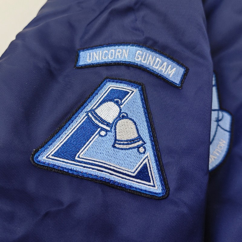 Mobile Suit Gundam Unicorn Flight Jacket MA1 Embroidered Coat Casual Uniform Top