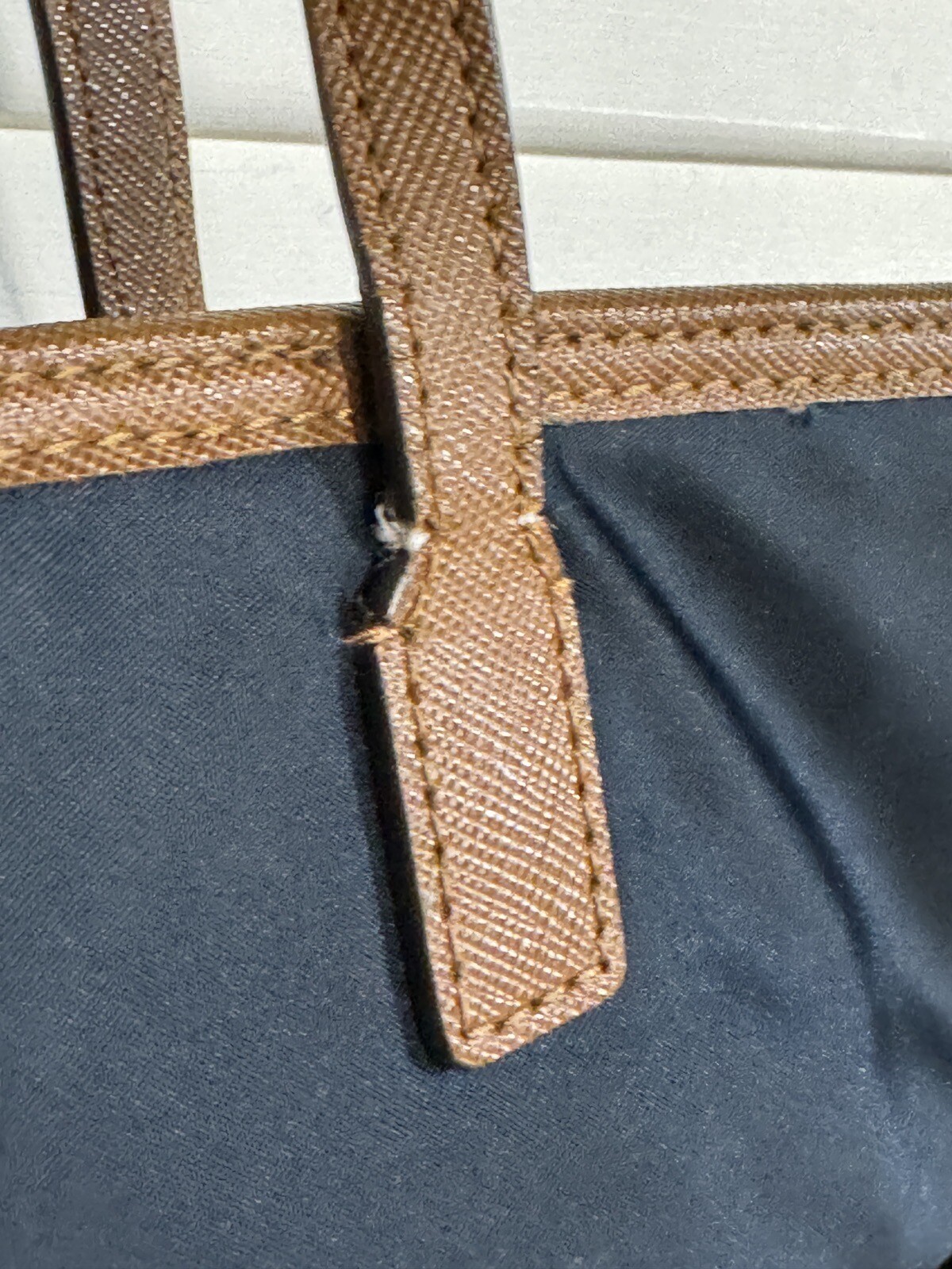 Michael Kors Purse Navy Kempton Tote Bag See Some Damage And Wear In Pictures