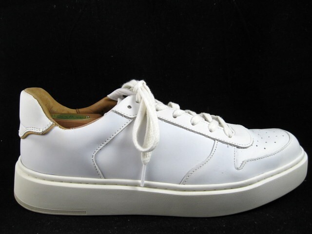 Allen Edmonds “OWEN” Leather Lace Sneakers 10 D White LIGHTLY WORN (546N)