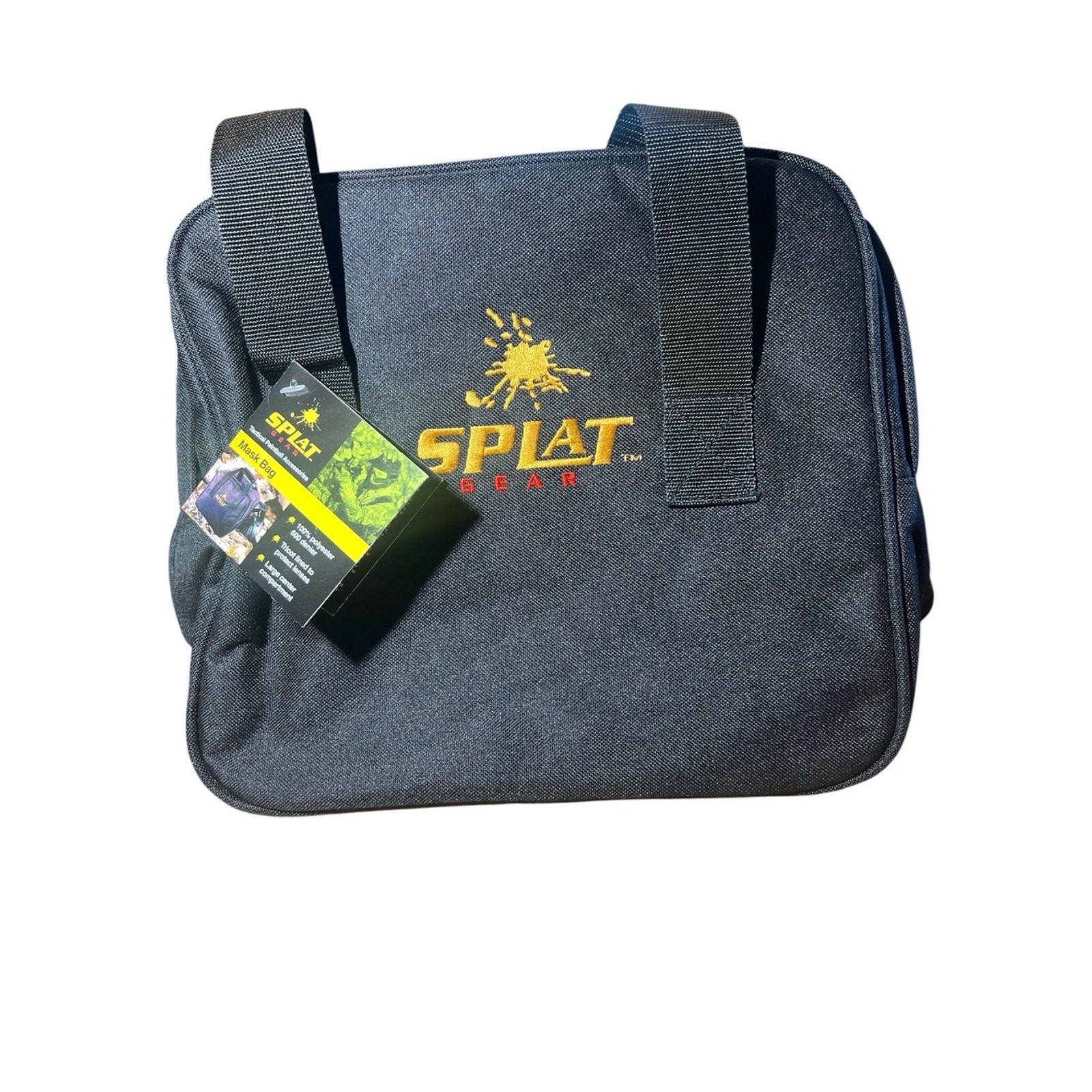 NEW! Splat Gear Black Duffel Bag – Compact Carry Bag for Paintball Mask