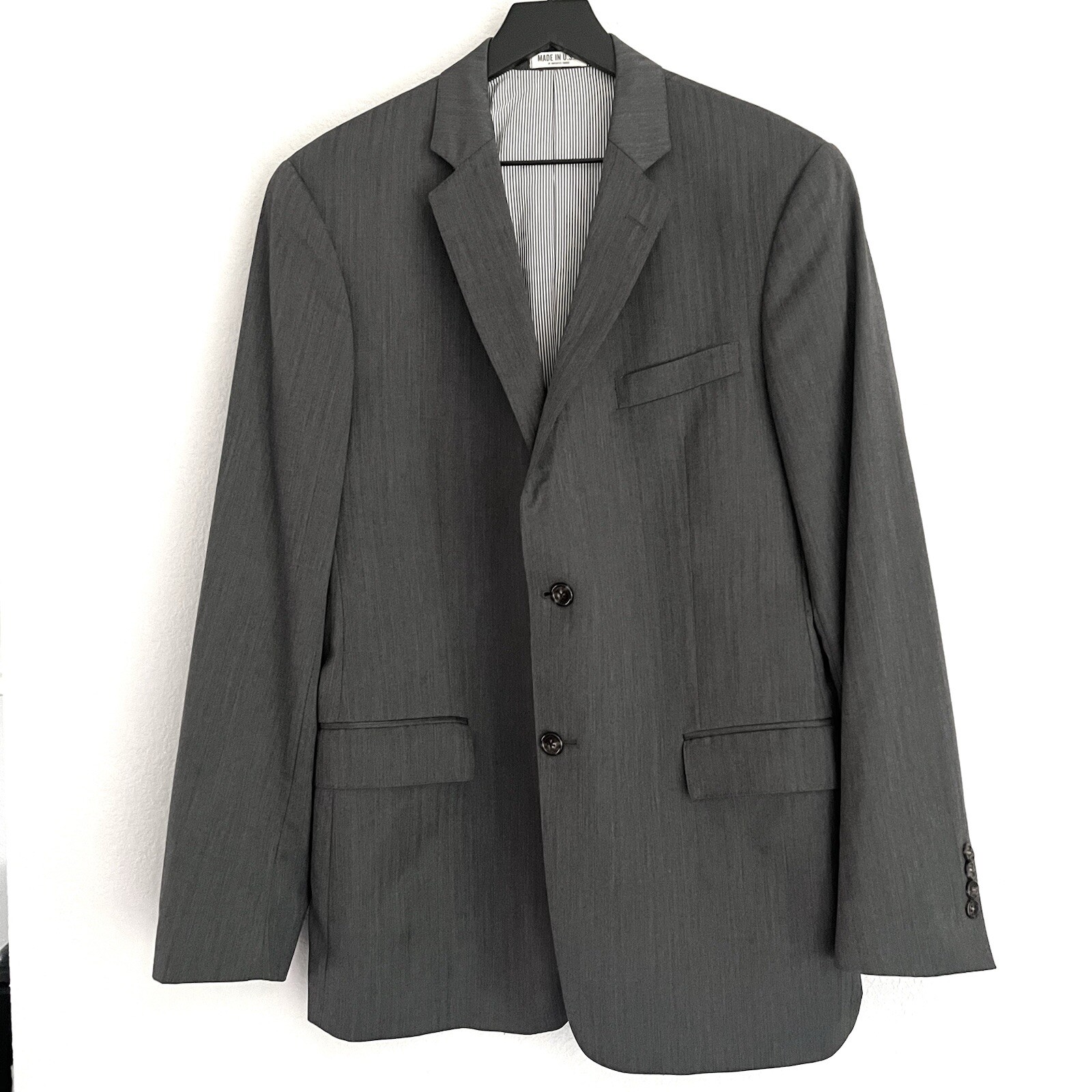 Todd Synder Mens Mayfair Fit Grey Blazer Size 42 L