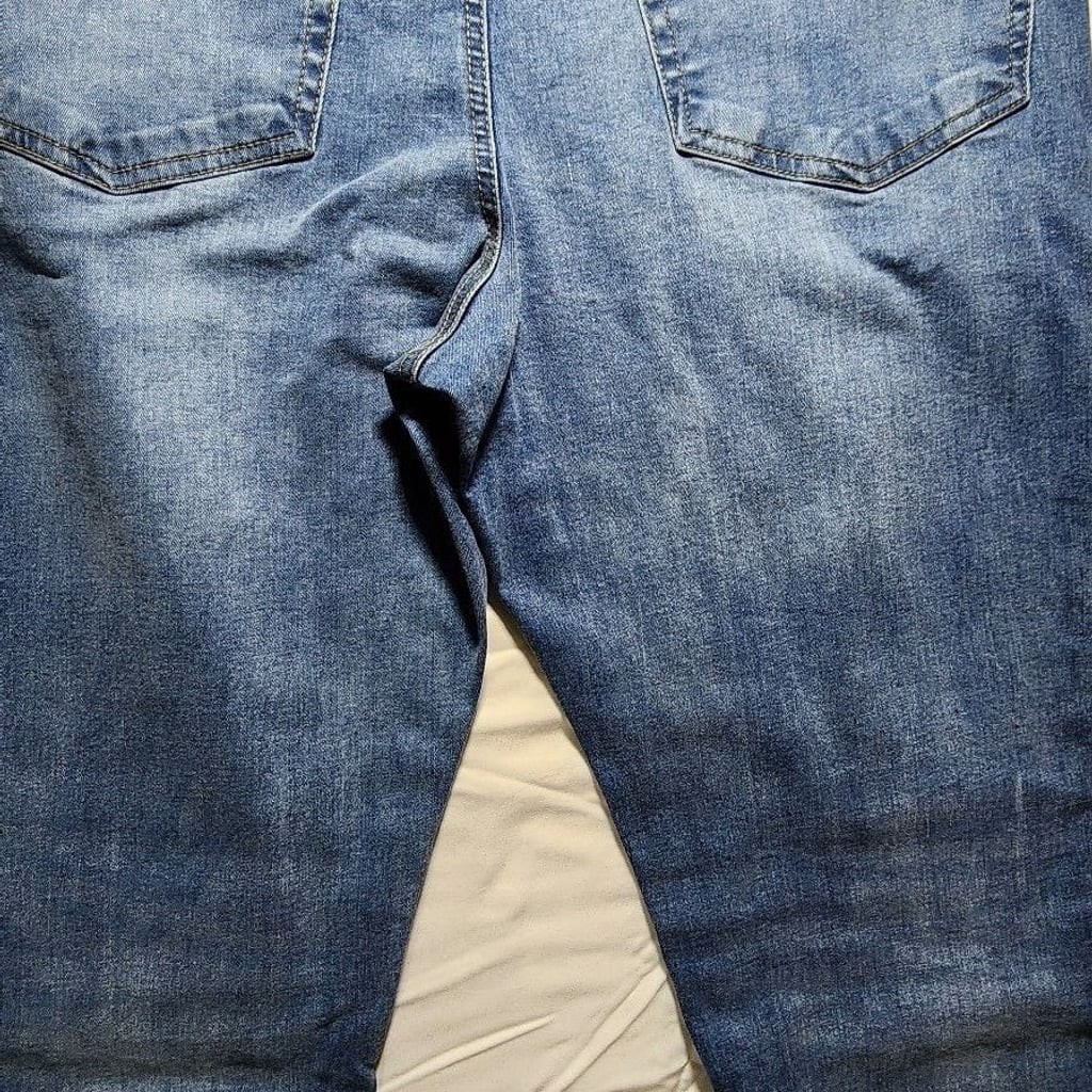 Express Athletic Slim Hyper Stretch Jeans 36×30 Medium Wash