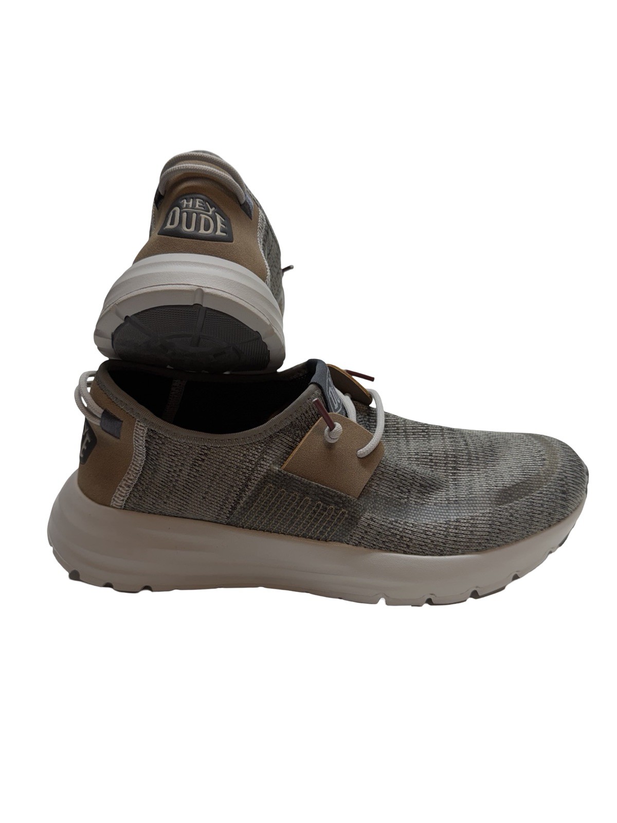 Hey Dude Sirocco M Grey Mix Knit Slip On Sneakers 40140-1LJ Size 8 New No Tags