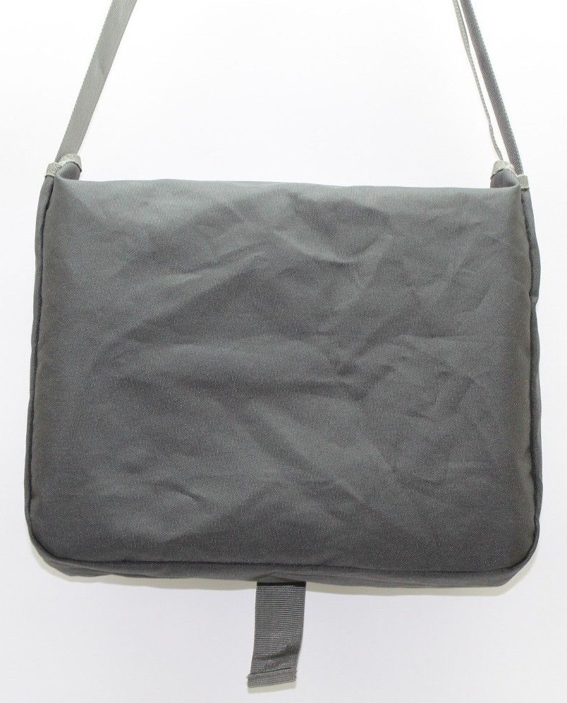 Condor nylon messenger bag carry on grey 14 1/2in W x 4in D x 12in H each E7353
