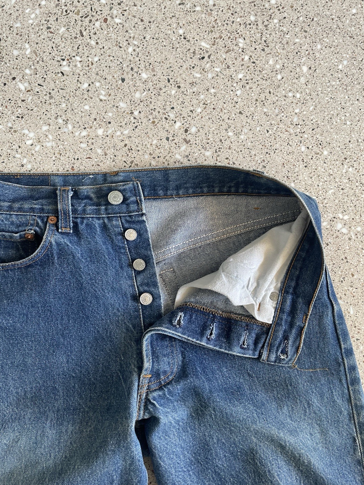 Vintage 80s Levis 501-0000 XX Jeans Mens 33×32 USA Blue Denim