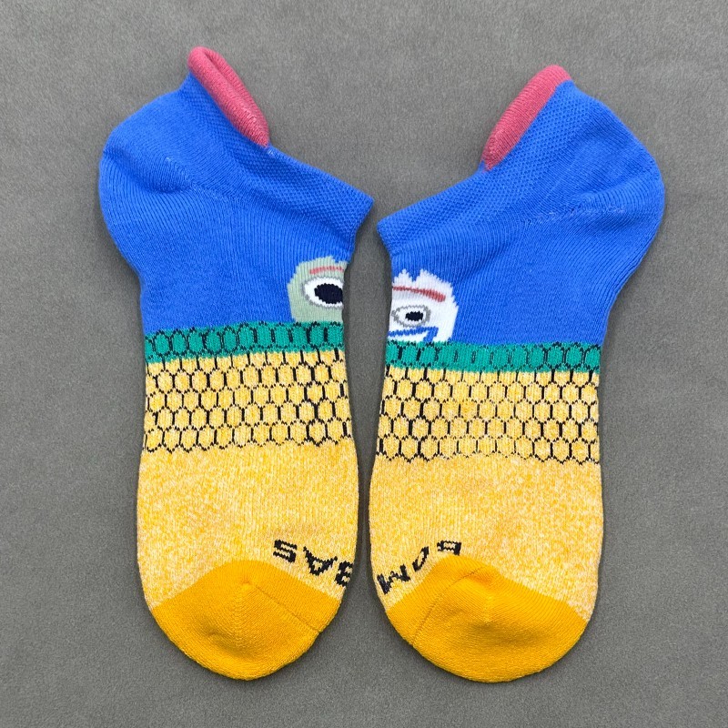 4 Pairs Women’s Honeycomb Solid Ankle Socks 4 Colors Mix Size Med BOMBAS NEW