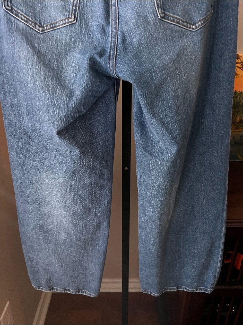 Quince relaxed Classic High-Rise Straight Leg Jeans – Light Blue