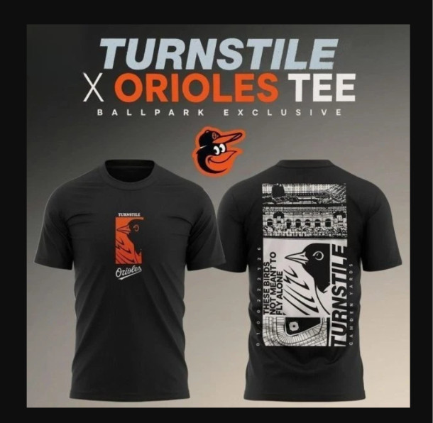 Orioles x Turnstile 2026 New Graphic Fan T-Shirt