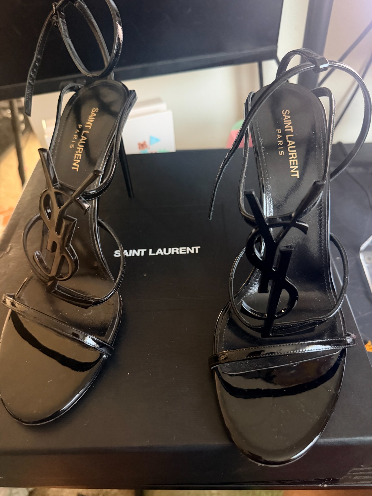 saint laurent cassandra heels size 41