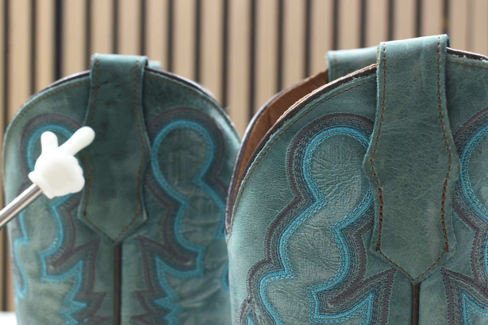Circle G Ladies Chocolate / Blue Python Embroidery L6047 Size 7 M Western Leathe
