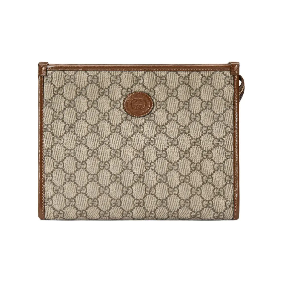 Gucci Vintage Floral Full Print Zipper Handbag Makeup Bag Men’s 10.2×2.3×7.8 in