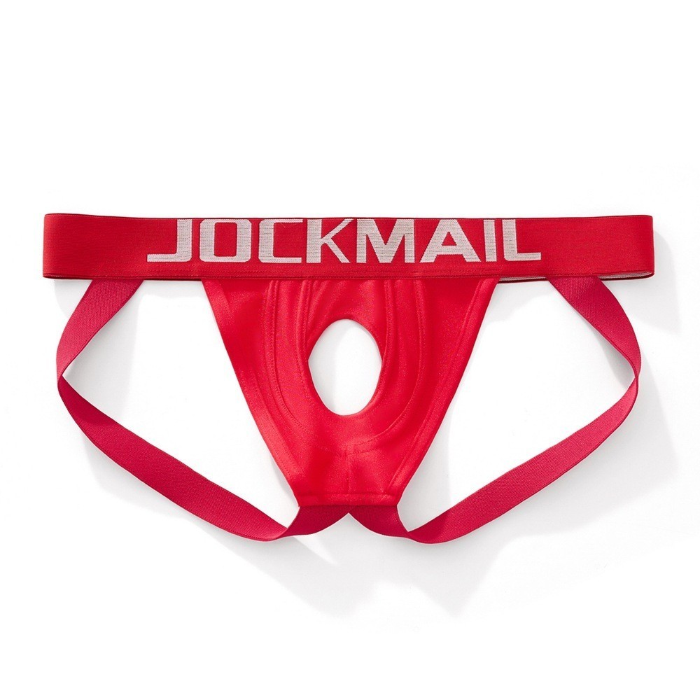 Sexy Men Jockstrap Thong with Hole Fun Lifting Buttocks Low Waist Underwear Neu