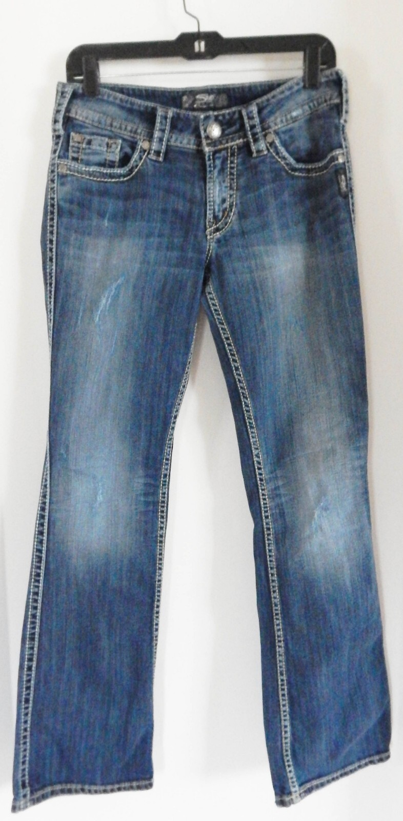 Silver Suki Surplus Women’s Western Glove Works Low Blue Jeans Size W29 X L32