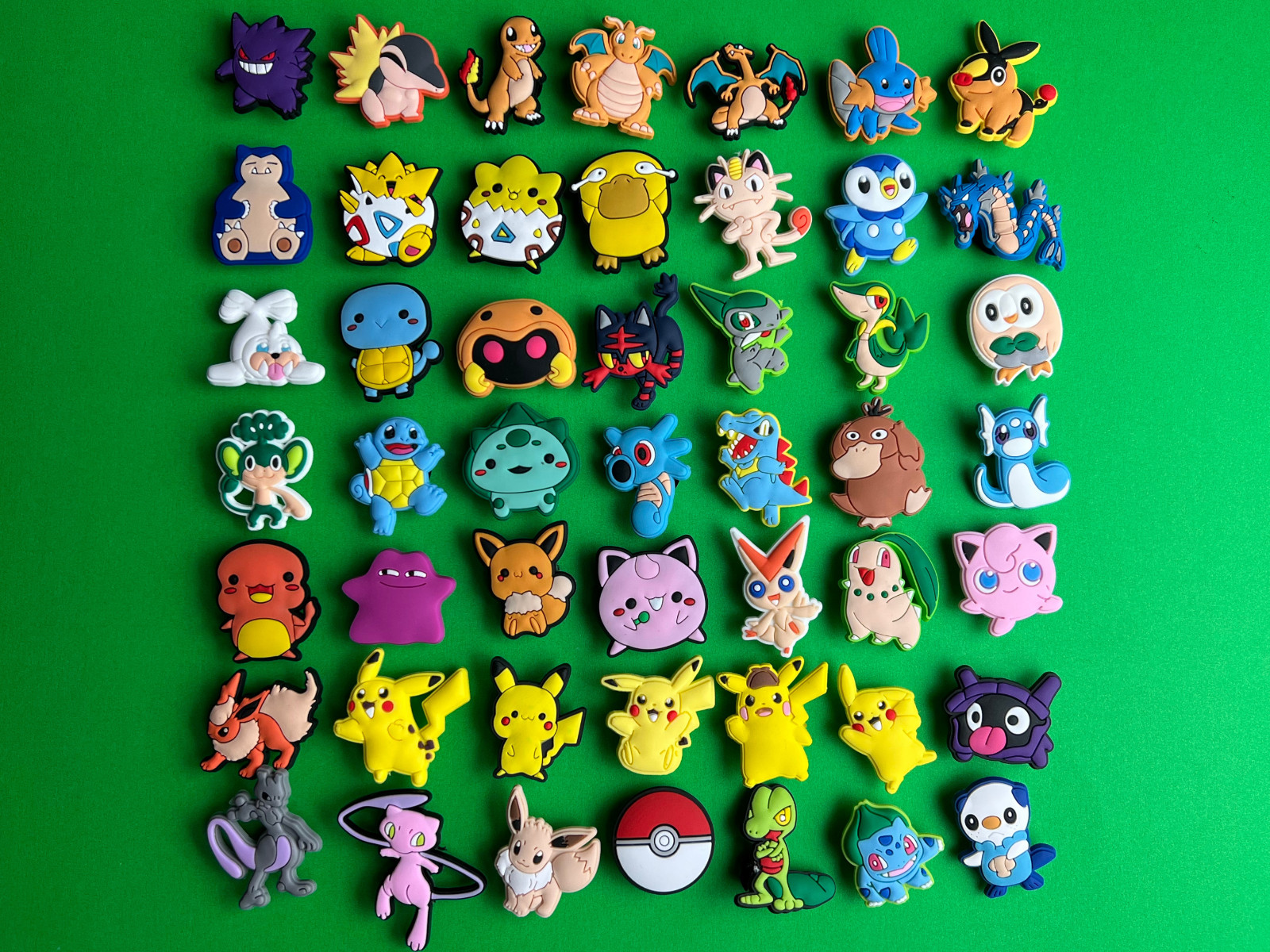 Pokemon Inspired Shoe Charms For Crocs Anime Charms Pikachu Charms LOT