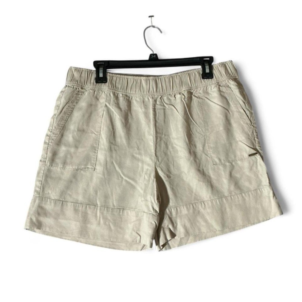 Cozy Earth Old Money Linen Blend Shorts Minimalist Sustainable Womens M