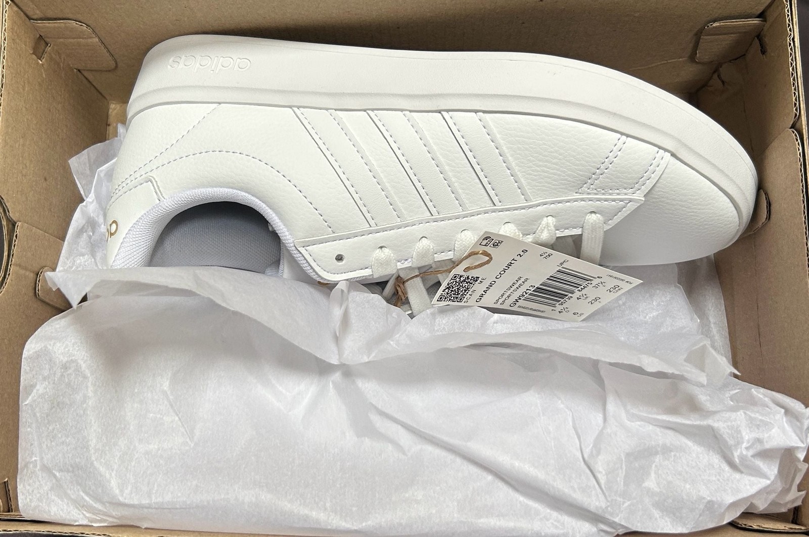 Adidas Grand Court 2.0 Women’s Size 6 Sneakers GW9213
