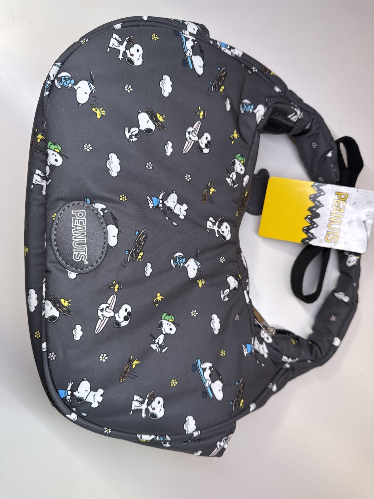 NEW Peanuts Snoopy & Woodstock Icons AOP Nylon Shoulder Bag