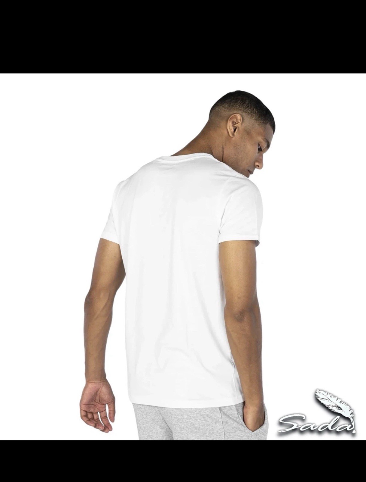 Sada Crew-Neck T-shirt Short-sleeve (3pc) 100% Cotton. Size S