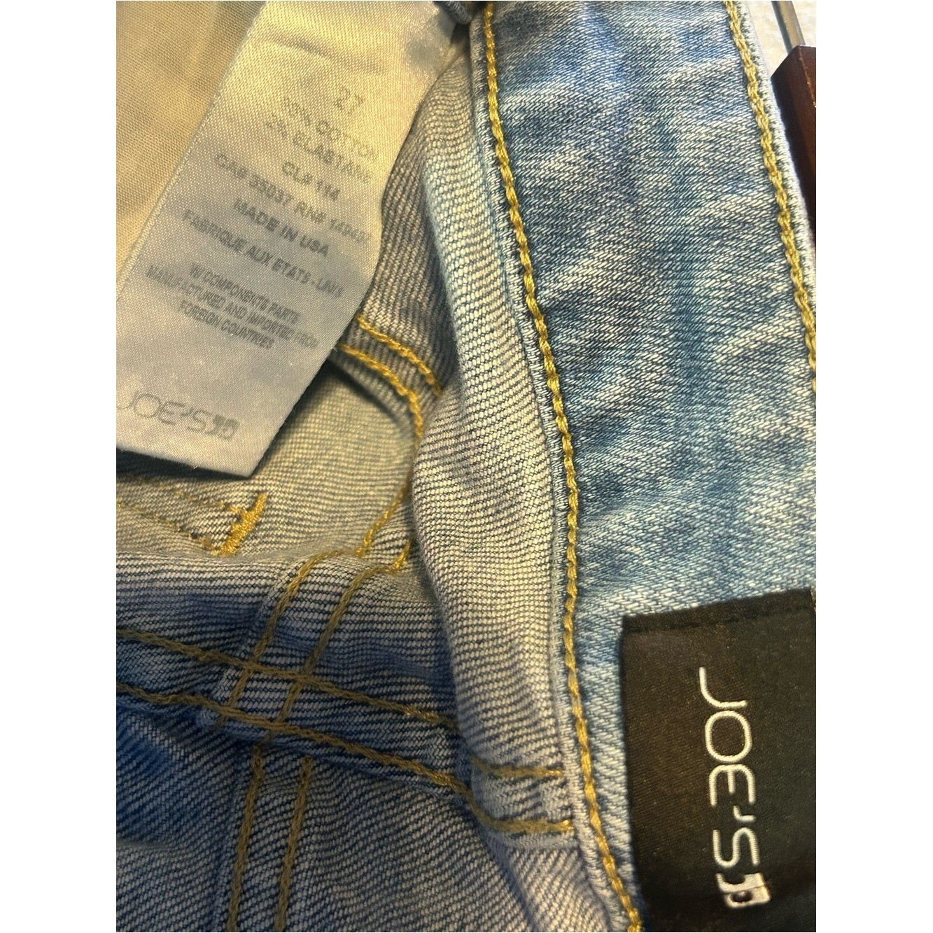 Joe’s Jeans Light Blue Wide Leg Raw Hem Jeans