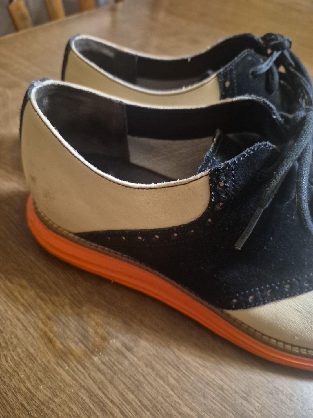 Cole Haan Original Grand Oxford Tan/black /orange