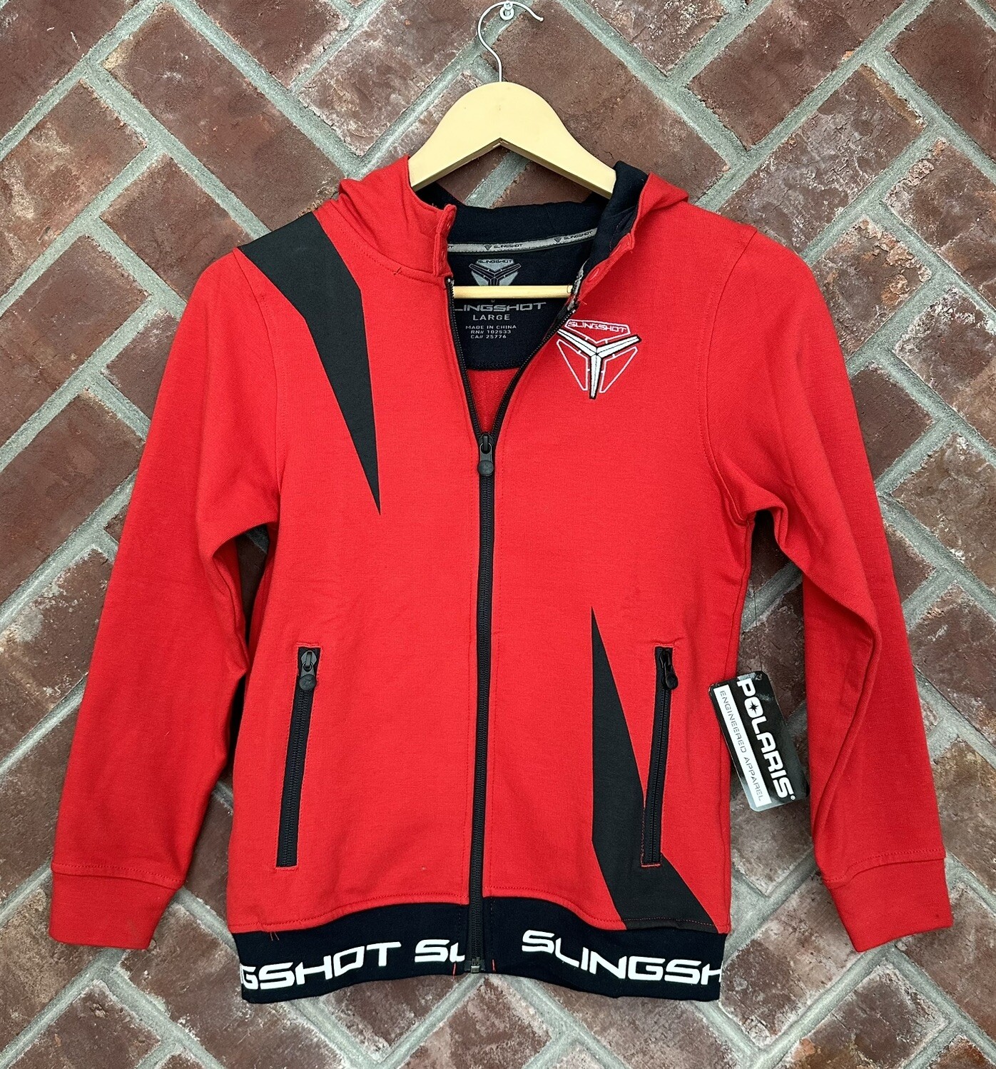 NWT Polaris Slingshot Groove Full Zip Red Riding Jacket Youth Size Large OEM