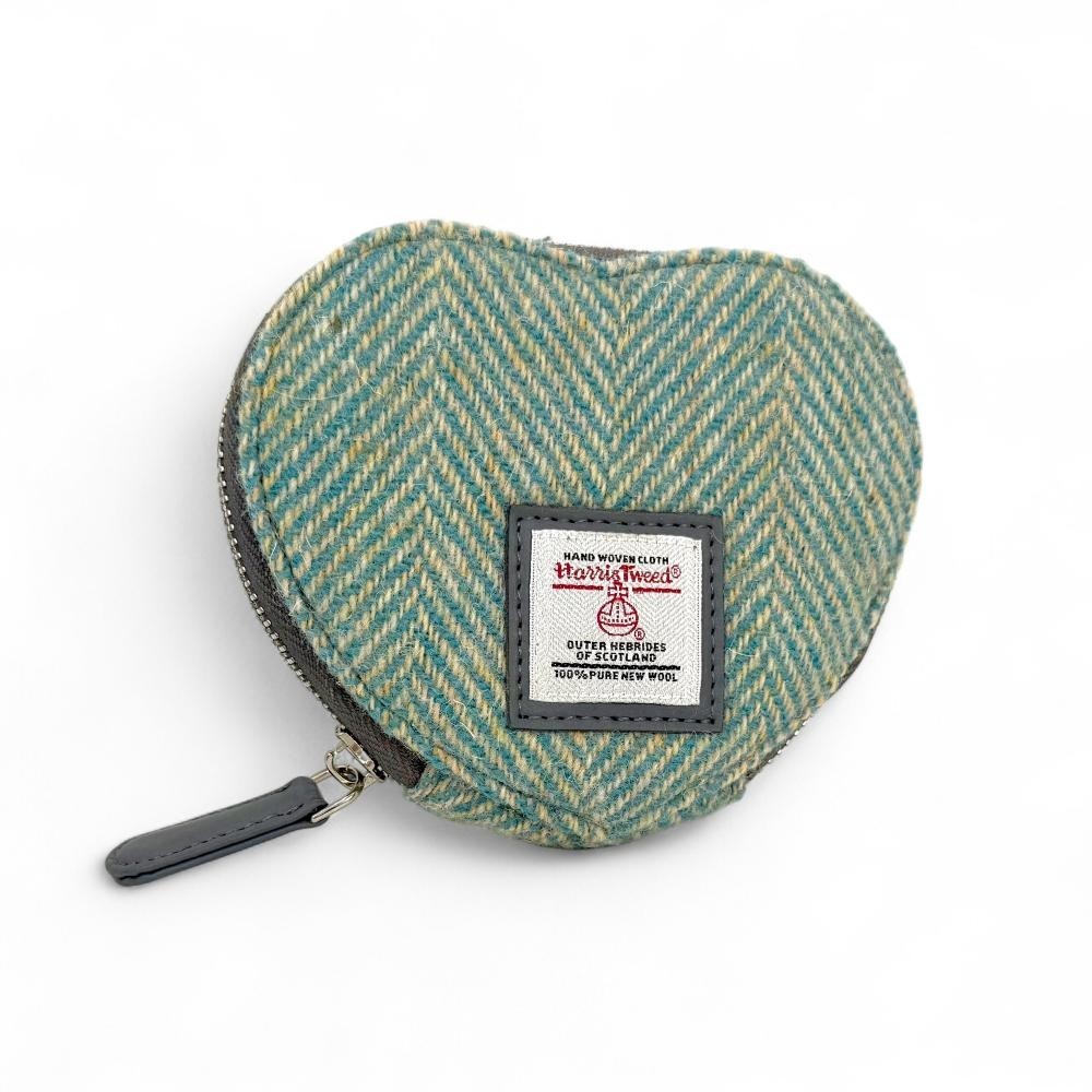 Maccessori Harris Tweed Heart Purse 4.7 x 4.3 x 0.8 in