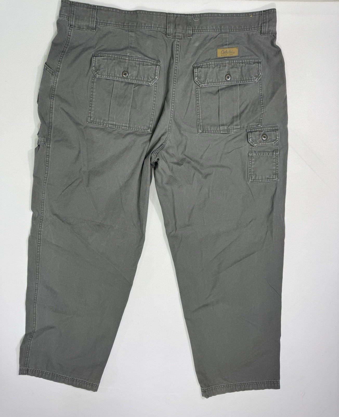 Cabela’s 7 Pocket Hiker Cargo Canvas Pants Men’s 42×30 (43×29.5) Hiking Green