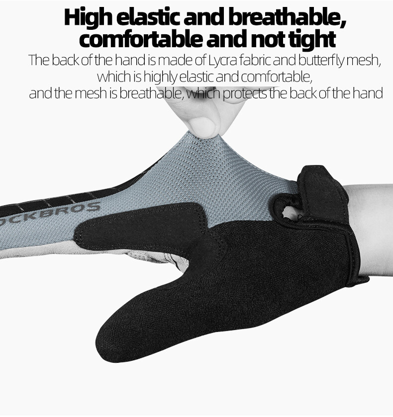 ROCKBROS Cycling Gloves Touchscreen Full/Half Finger Gel Pad Mountain Bike Glove