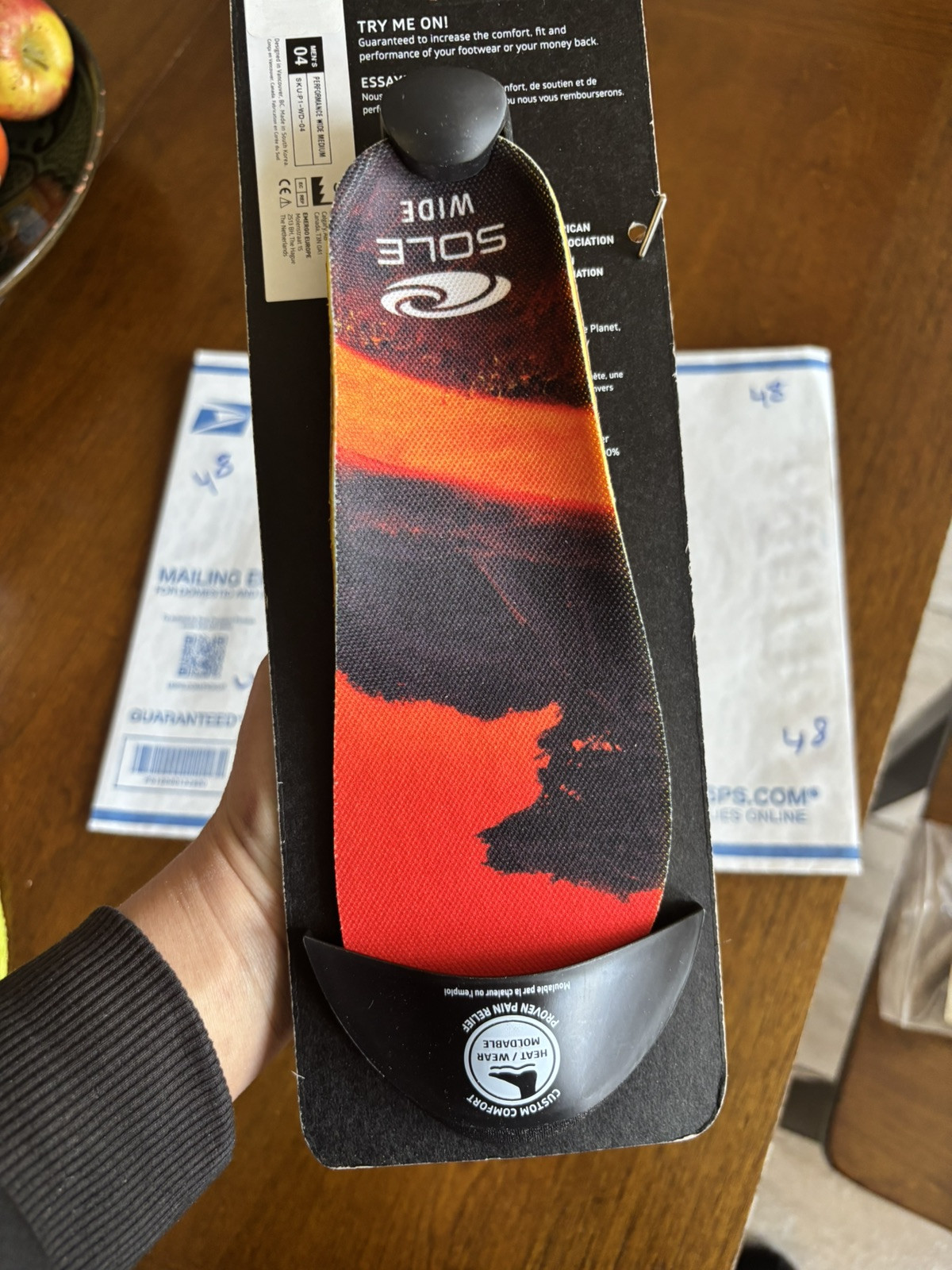 Sole Performance Wide Medium Size Men US 4