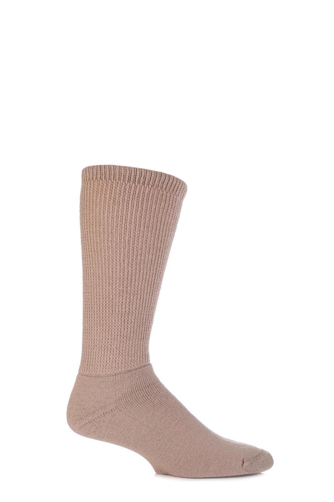 HJ Hall Men’s Wool Diabetic Cushioned Socks in Black Blue Beige Grey 1 Pair Pack