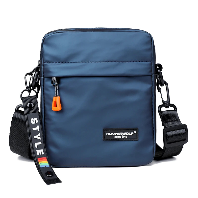 Simple Mini Men Crossbody Bag For Phone Side Bag Casual Waterproof PU Leather