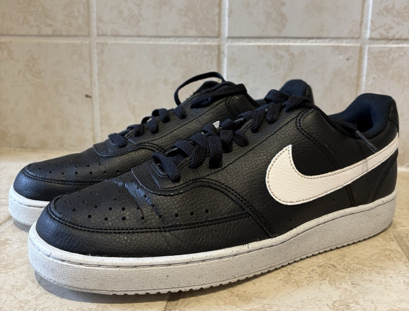Nike Mens Court Vision Low NN DH2987-001 White Casual Shoes Sneakers Size 10