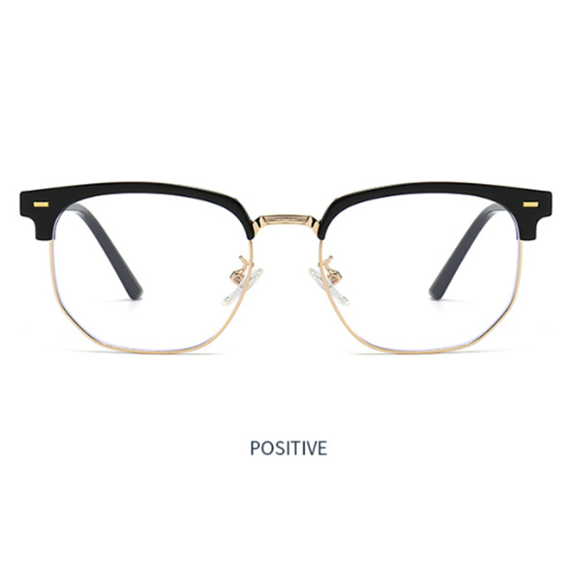 Men Metal Square Photochromic Presbyopic Glasses Full Frame Business Sunglasses