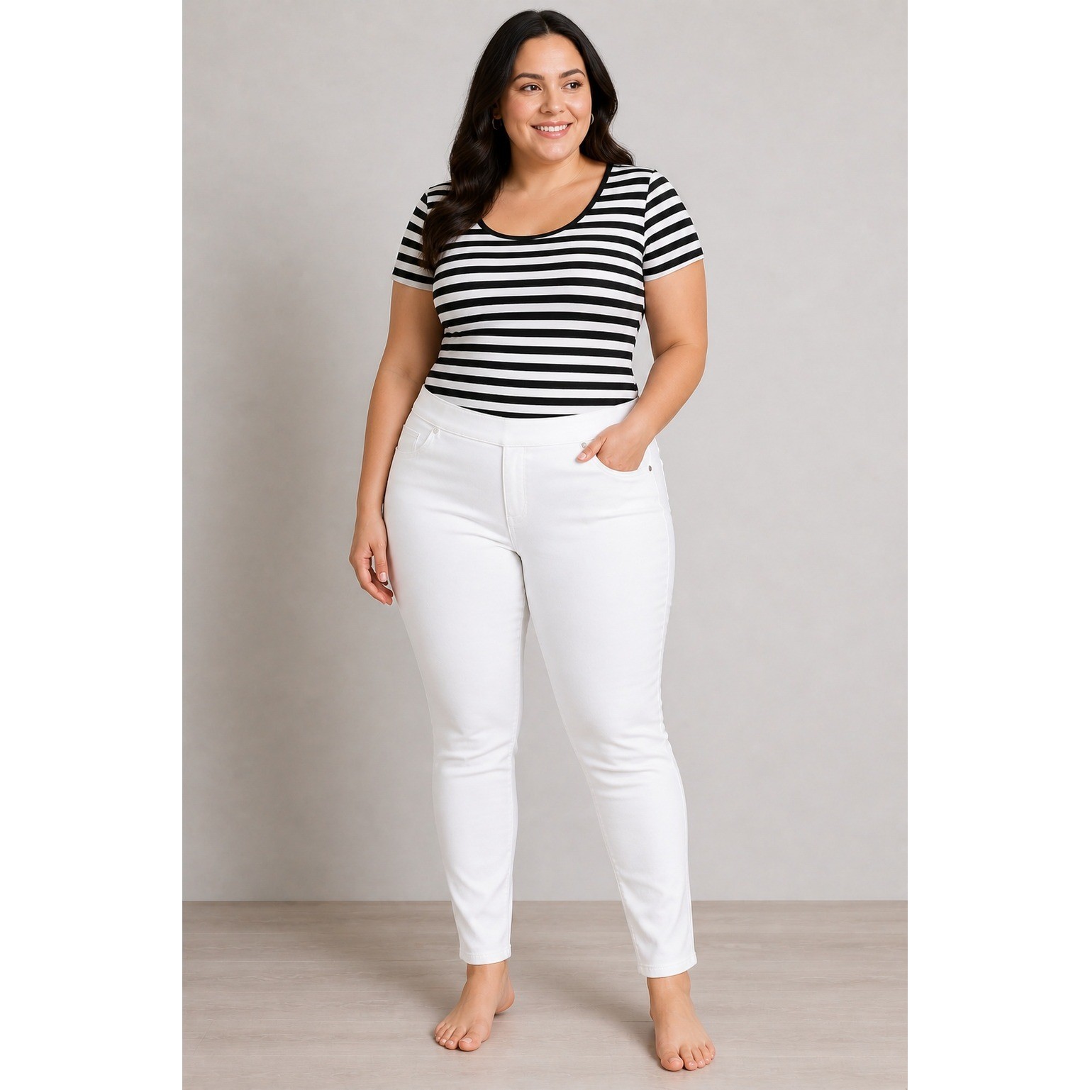 Simply Vera Vera Wang White Mid Rise Shaping Denim Legging Size XL New