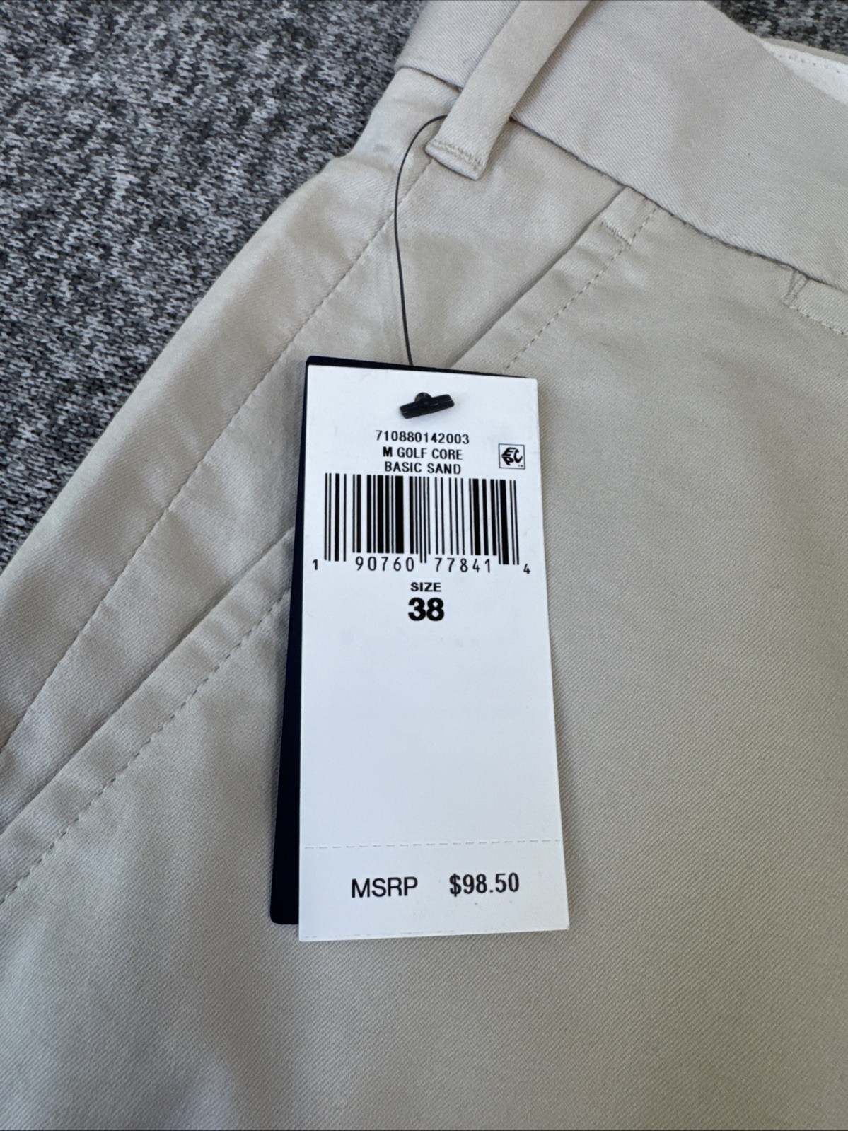 New Polo Ralph Lauren 9-Inch Golf Classic Fit Performance Short, Beige, 38