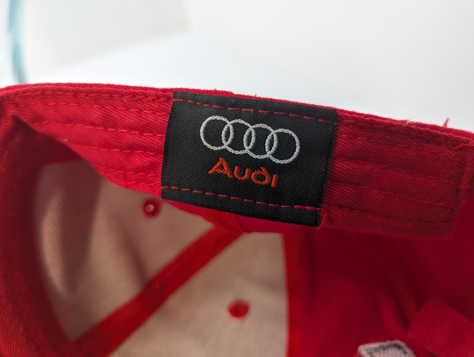 Genuine Audi Hat Exclusive Edmon Concept Adjustable Red Cap Buckle Strap Back