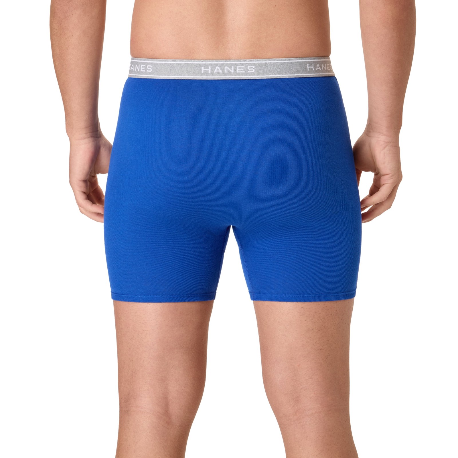 Hanes Men’s Cotton Boxer Briefs Multipack Sizes M-XL, Assorted Colors