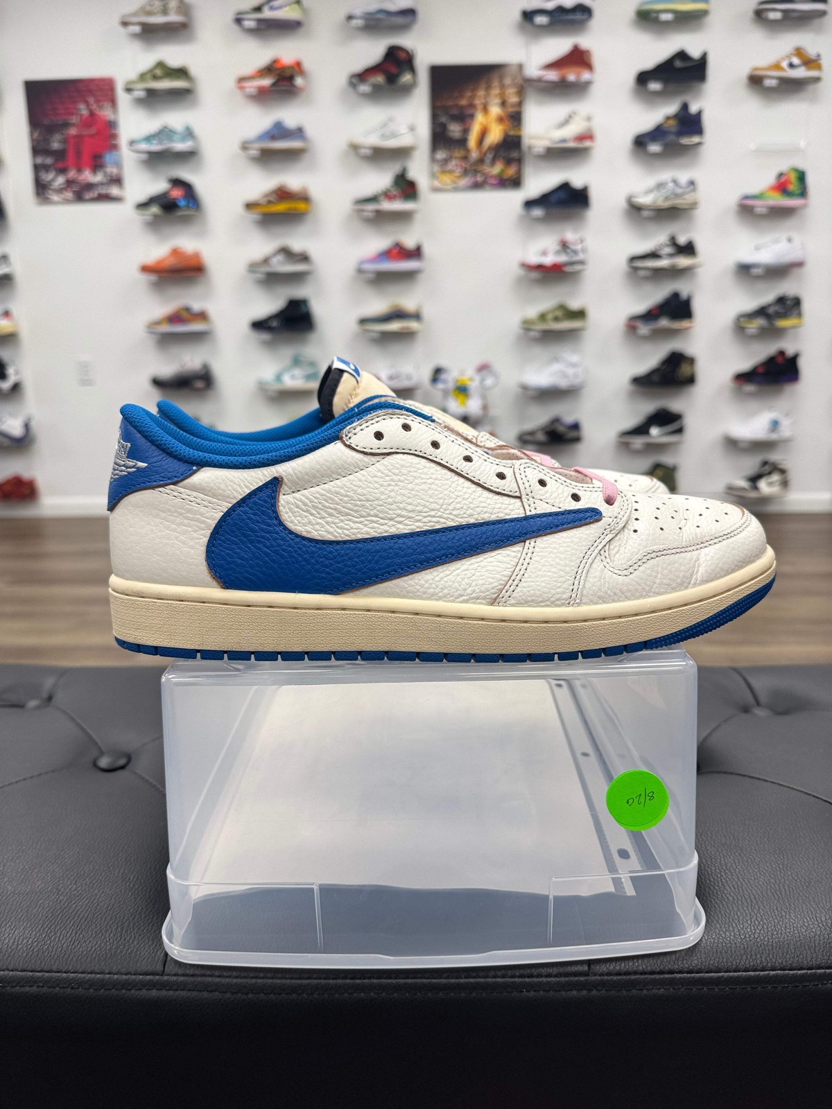 Jordan 1 Retro Low OG SP Fragment x Travis Scott Sail Military Blue – Size 12 (U