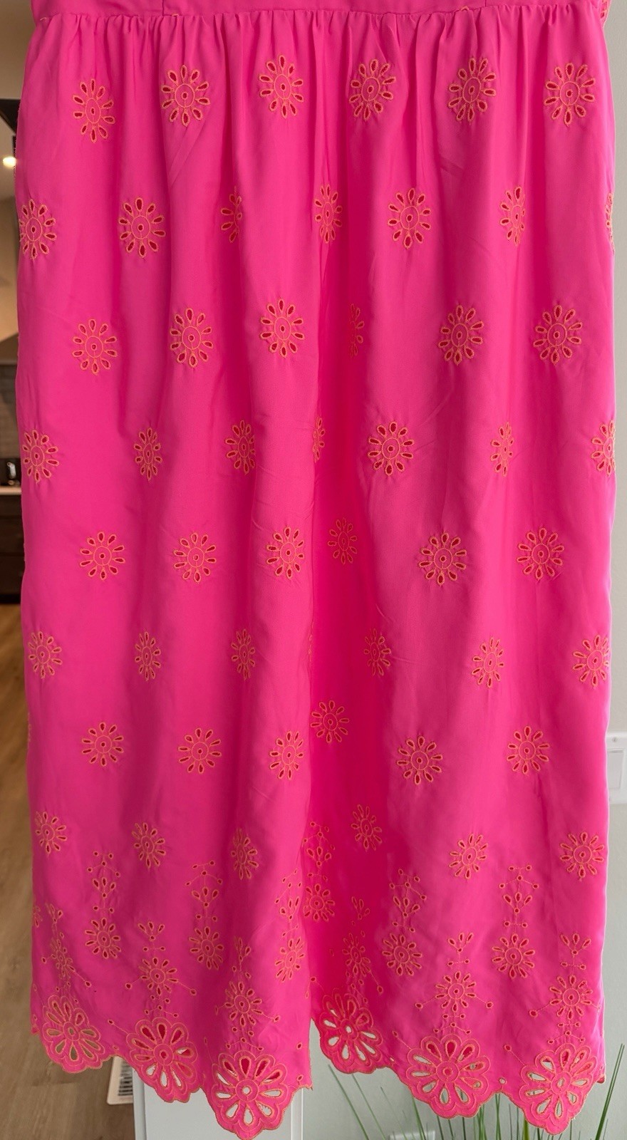 Lilly Pulitzer Lillyanne Flutter Sleeve Dress Size 16 NWT Aura Pink Eyelet