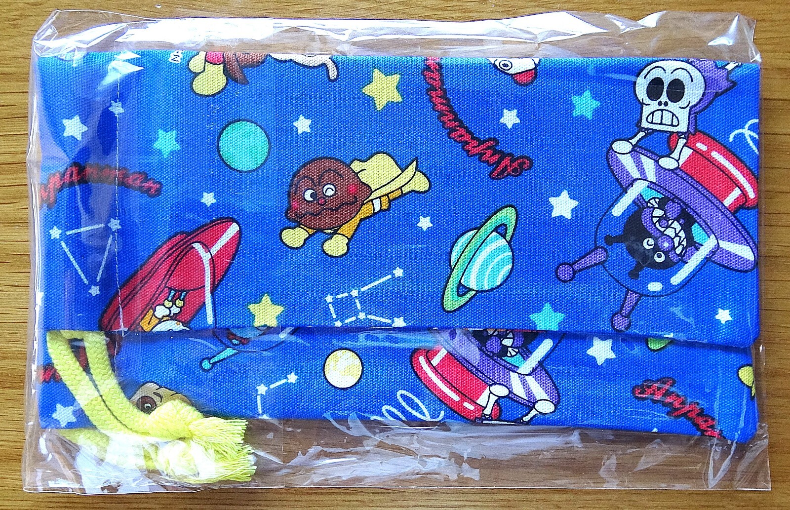 Anpanman Print cloth bag for children 7.48in×8.27in Simple drawstring bag