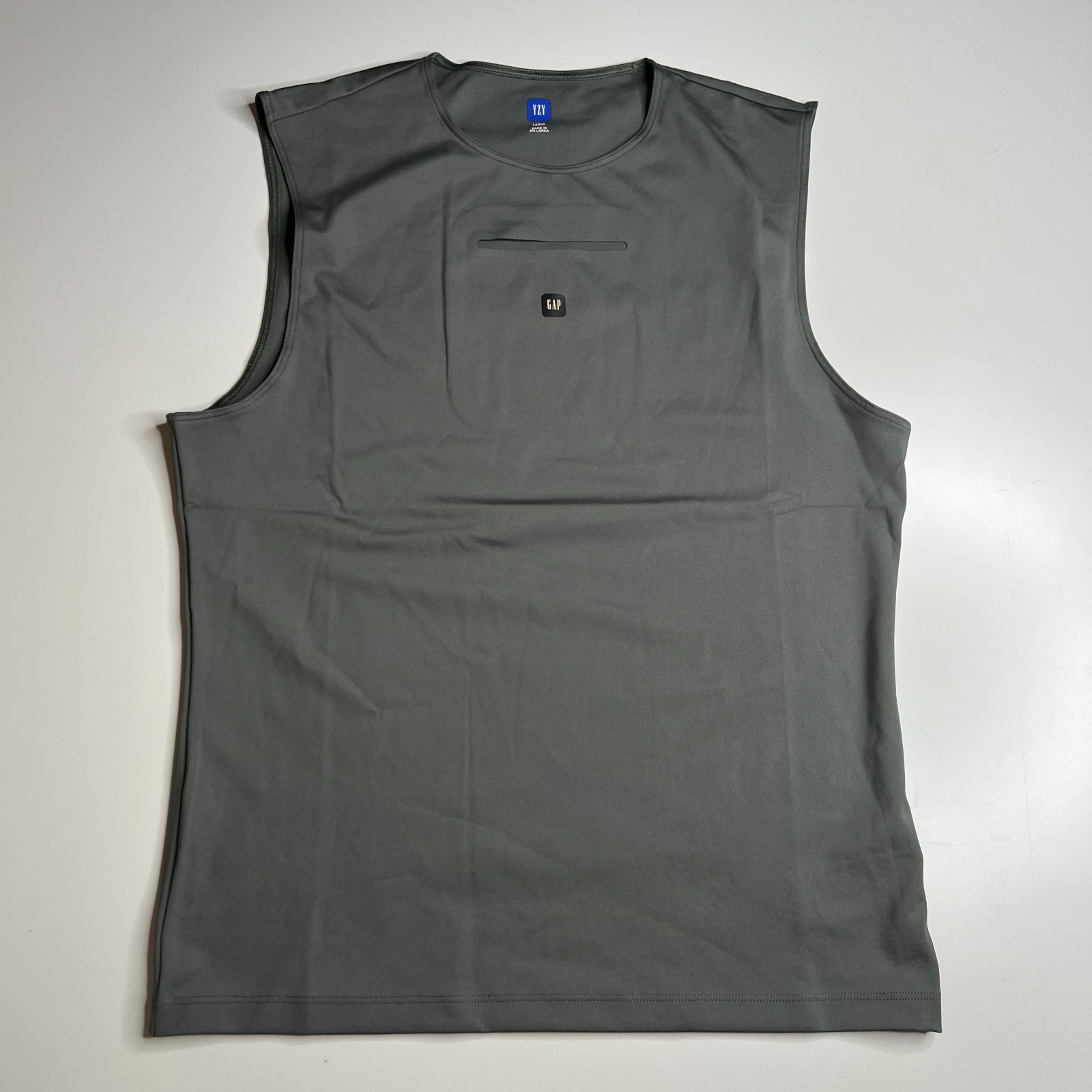 New YZY GAP Sleeveless Tank Top Gray Size Large L Yeezy x GAP Collab