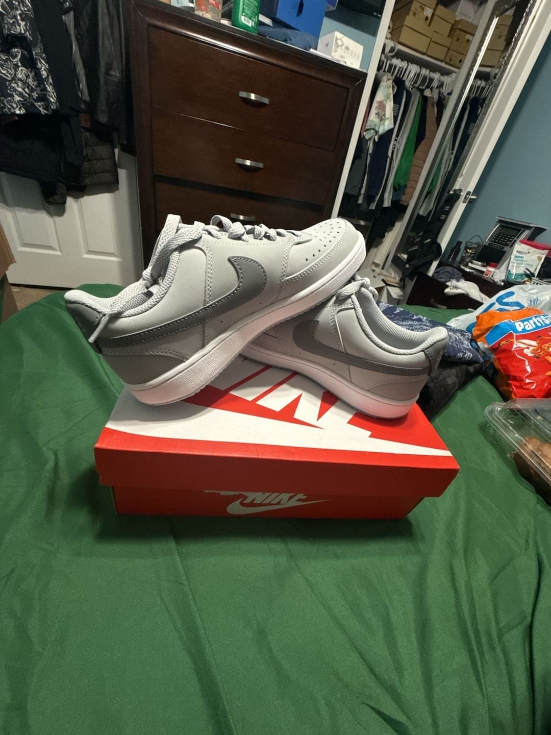 Nike Court Vision Low Wolf Grey White Sneaker