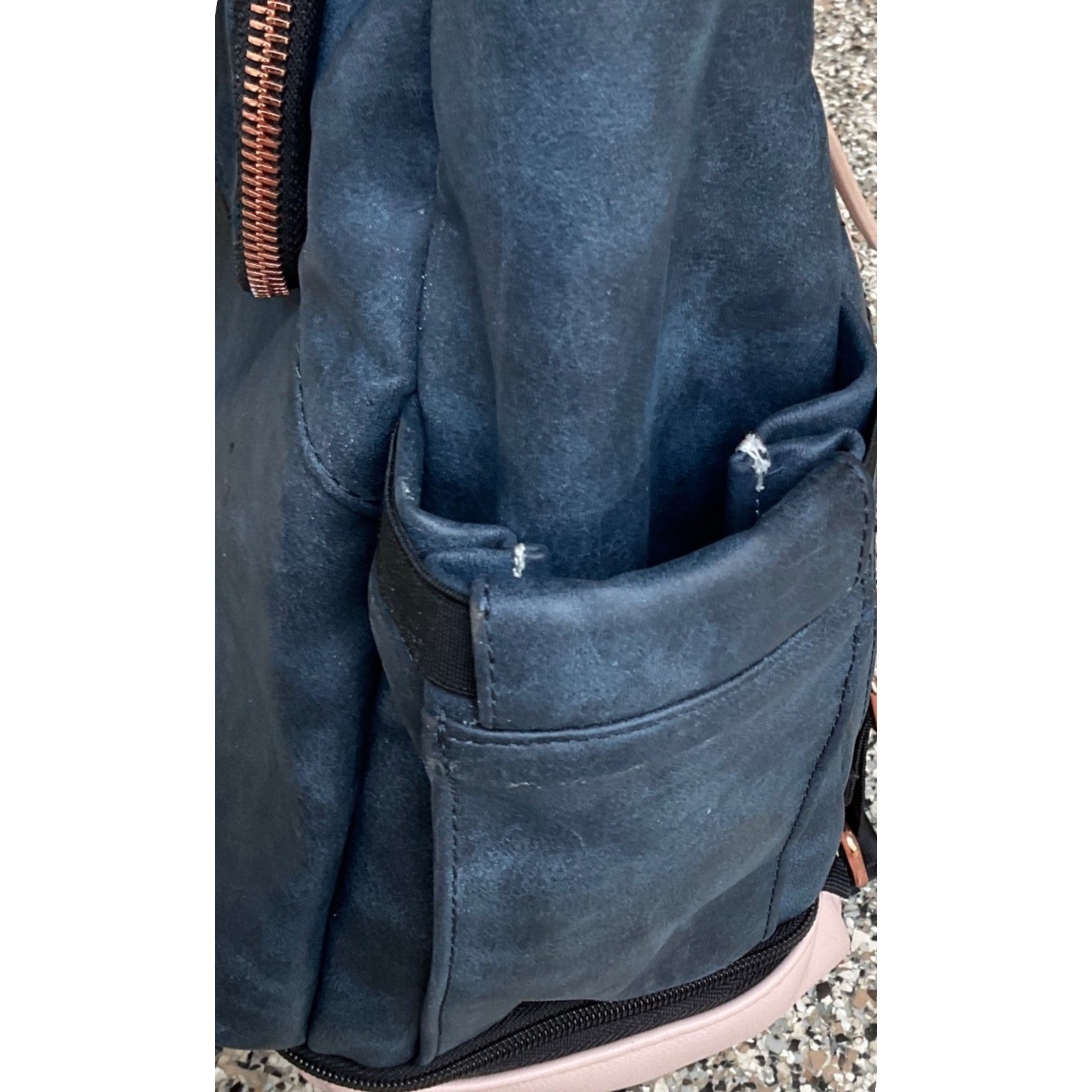 Petunia pickle bottom Pivot Pack indigo blush diaper bag backpack leather vegan