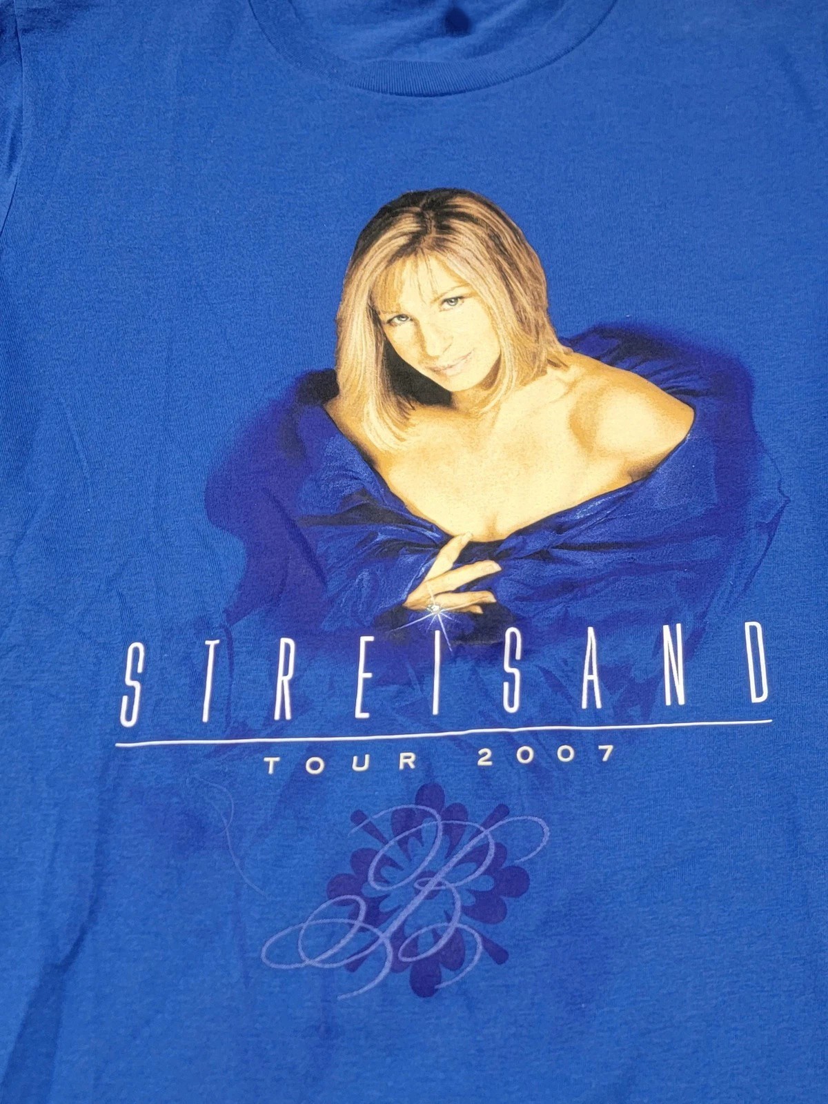 Barbra Streisand Shirt Blue Color Tour 2007 Concert T-Shirt Unisex PA668
